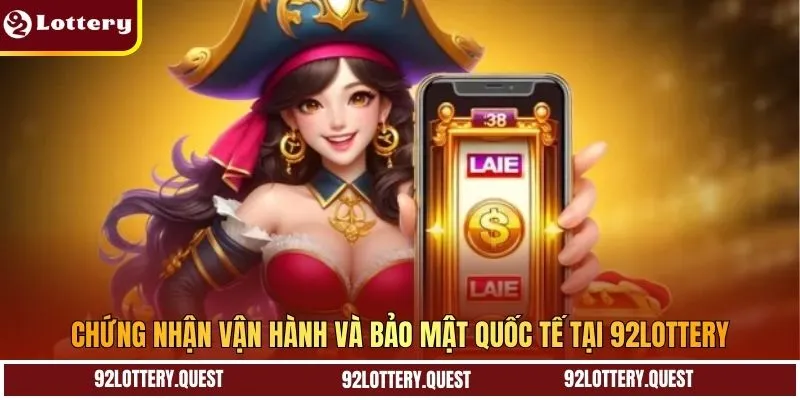 Chứng nhận vận hành và bảo mật quốc tế tại 92Lottery