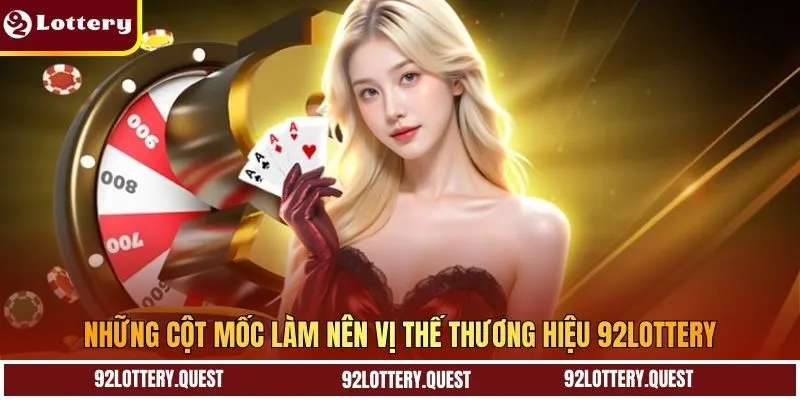 Những cột mốc làm nên vị thế thương hiệu 92Lottery